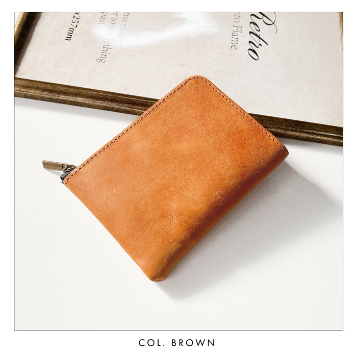 【Leo&Aoi公式ショップ】本革 レザリア L字ジッパー財布 レディース メンズ カード収納 小銭入れ サイフ ウォレット 革 レザー 牛革 WM-L1-02 【安心の返品保証付き】