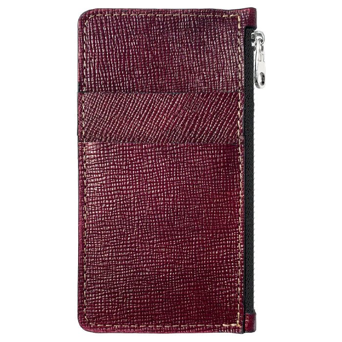 【Leo&Aoi公式ショップ】 男の型押し スリムウォレット 本革 薄型 カードケース コインケース マルチケース フラグメントケース コンパクト 財布 小銭入れ カード入れ ミニ財布 お札入れ 小型財布 コンパクトウォレット 革 高級 牛革 レザー ケース セカンド財布 キュッシュレス 【安心の返品保証付き】