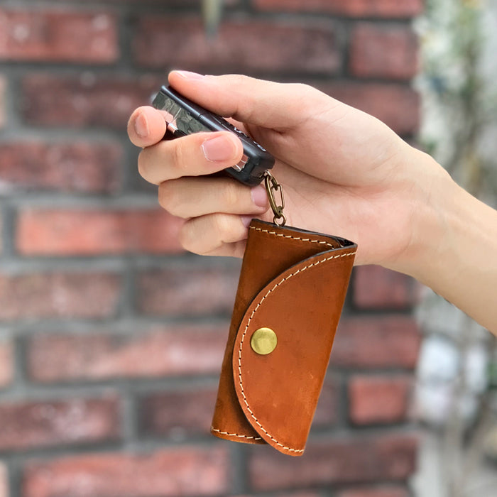 ミズーリベリー 本革 4連 キーケース メンズ レディース イタリア産 スマートキー 三つ折り 牛革 レザー 鍵入れ 鍵 カギ 収納 スリム コンパクト キーホルダー 4連キーケース イタリアンレザー ニートフット