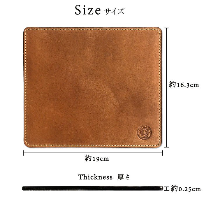 【Leo&Aoi公式ショップ】 馬ヌメ革 マウスパッド マウスパット レザー 革 オフィス ビジネス ステーショナリー マウス パッド 敷物 【安心の返品保証付き】