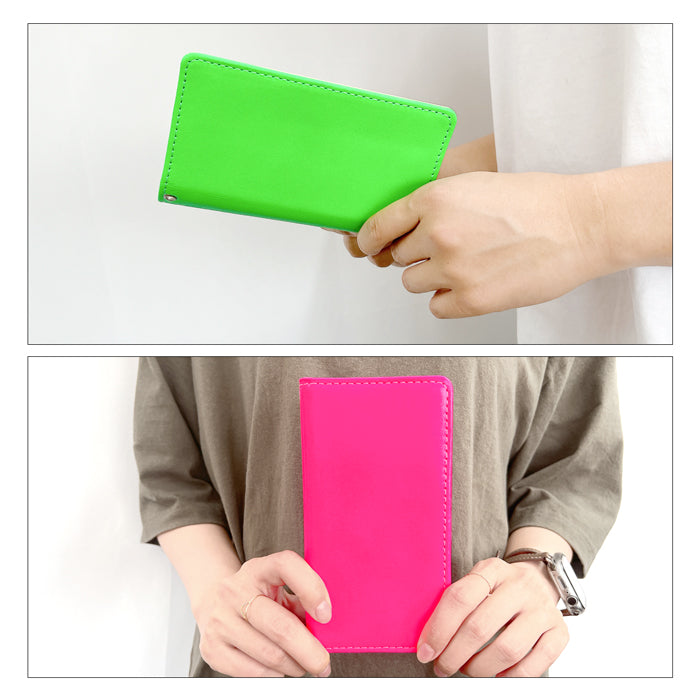 【Leo&Aoi公式ショップ】 BASIO active3 KYG04 ケース カバー 手帳型 本革 はげにくいネオン 手帳型ケース ベイシオ アクティブ 3 携帯ケース スマホケース 【安心の返品保証付き】