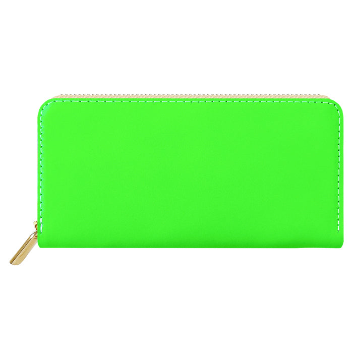 【Leo&Aoi公式ショップ】 ネオンカラー 長財布 本革 財布 ラウンド型ファスナー レディース メンズ 大容量 カード収納 蛍光カラー【安心の返品保証付き】