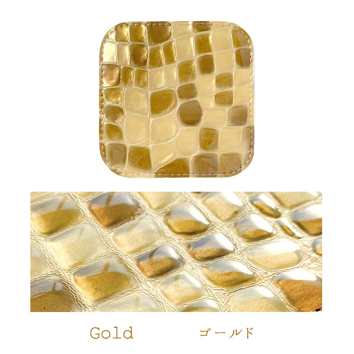 【Leo&Aoi公式ショップ】 ちょっと上品なステンドグラス コースター 本革 4枚セット テーブルウェア カフェ おしゃれ キッチン 雑貨 食器 ハンドメイド 革 上品 かわいい お洒落 高級 エナメル 【安心の返品保証付き】
