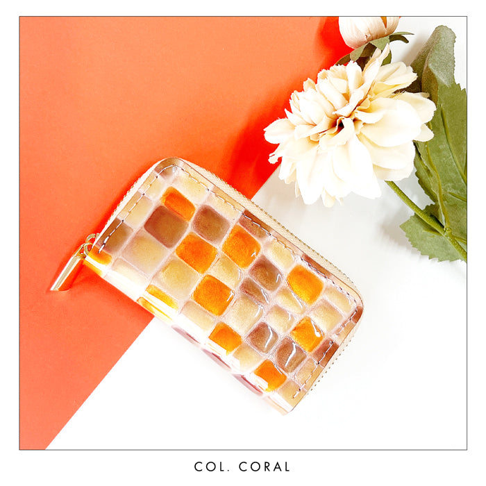 【Leo&Aoi公式ショップ】 牛革 ちょっと上品な ステンドグラス ラウンド型キーケース 4連 本革 レディース スマートキー レザー 鍵入れ 鍵 カギ 収納 スリム コンパクト キーホルダー キーケース エナメル加工 日本製 【安心の返品保証付き】