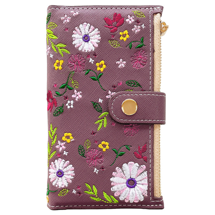 【Leo&Aoi公式ショップ】 iphone se3 / iphone se2 / iphone8 / iphone7 ケース カバー おしゃれ 花刺繍 手帳型ケース アイフォンスマホケース