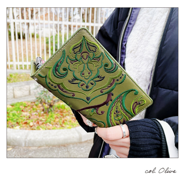 iPhone 16 plus iPhone16plus ケース カバー 手帳型 ペイズリー 刺繍 手帳型ケース アイフォン16プラス スマホケース