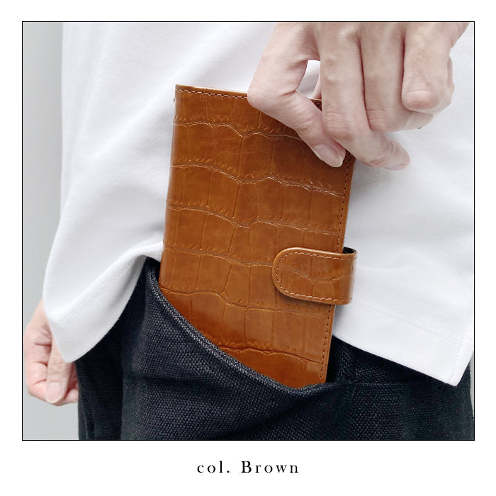 【Leo&Aoi公式ショップ】 XPERIA Ace SO-02L ケース カバー 渋い クロコダイル風 手帳型ケース so02l エクスペリア スマホケース