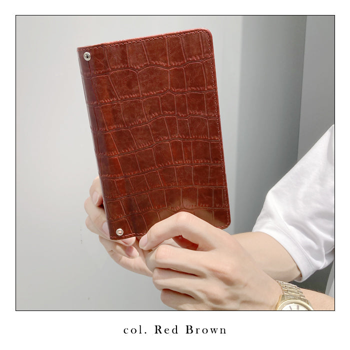 【Leo&Aoi公式ショップ】 iphone se3 / iphone se2 / iphone8 / iphone7 ケース カバー 渋い クロコダイル風 手帳型ケース アイフォンスマホケース