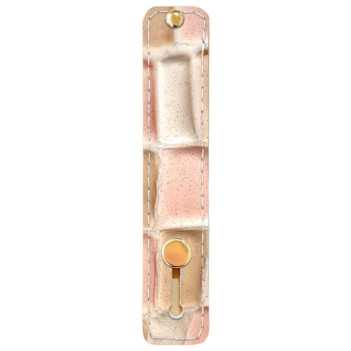【Leo&Aoi公式ショップ】 ステンドグラス スマホバンド スマホベルト 本革 レザー スマホリング 落下防止 ベルト バンド ホルダー 片手 スタンド スライドベルト スマホスタンド エナメル加工 レディース 女性 革 【安心の返品保証付き】