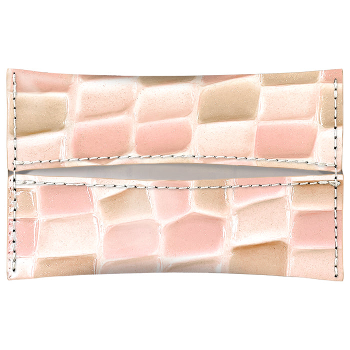 【Leo&Aoi公式ショップ】 ステンドグラス レザー ティッシュケース 本革 ティッシュカバー 革 高級 牛革 ティッシュ ケース カバー ポケットティッシュケース ハンドメイド 革 上品 かわいい お洒落 高級 エナメル 【安心の返品保証付き】
