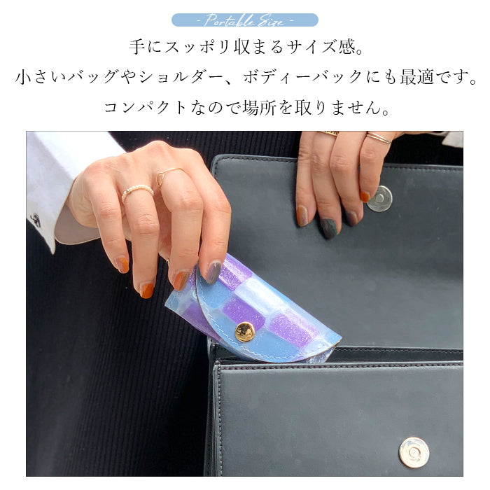 【Leo&Aoi公式ショップ】 ステンドグラス キーケース 4連 本革 レディース スマートキー 三つ折り 牛革 レザー 鍵入れ 鍵 カギ 収納 スリム コンパクト キーホルダー 4連キーケース エナメル加工 日本製 【安心の返品保証付き】