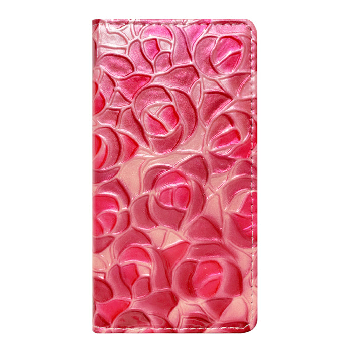 【Leo&Aoi公式ショップ】 AQUOS wish4 ケース SH-52E SH-M27 A403SH SHG13 A402SH カバー 手帳型 本革 ステンドグラス ローズ 手帳型ケース sh52e アクオス ウィッシュ4 スマホケース 【安心の返品保証付き】