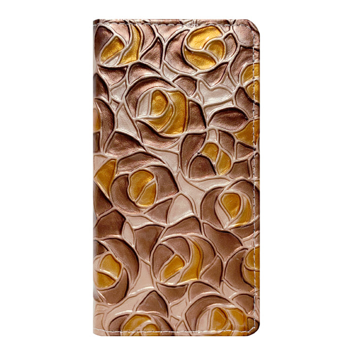 【Leo&Aoi公式ショップ】 AQUOS wish4 ケース SH-52E SH-M27 A403SH SHG13 A402SH カバー 手帳型 本革 ステンドグラス ローズ 手帳型ケース sh52e アクオス ウィッシュ4 スマホケース 【安心の返品保証付き】