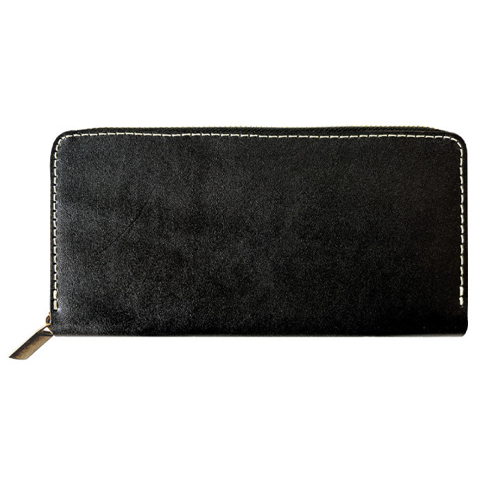 【Leo&Aoi公式ショップ】 栃木レザー 蛇腹式 カードポケット付き 長財布 財布 こだわり親父の 本革 サイフ さいふ ウォレット 革 レザー 牛革 革財布 牛ヌメ ラウンド長財布 ラウンド財布 長サイフ 本革長財布 カード収納 ラウンドファスナー メンズ レディース ハンドメイド 【安心の返品保証付き】
