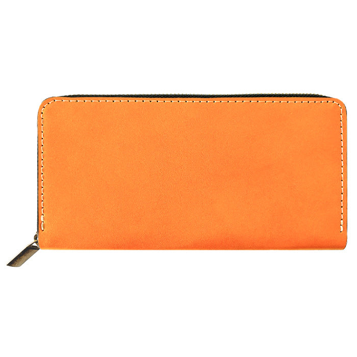 【Leo&Aoi公式ショップ】 栃木レザー 蛇腹式 カードポケット付き 長財布 財布 こだわり親父の 本革 サイフ さいふ ウォレット 革 レザー 牛革 革財布 牛ヌメ ラウンド長財布 ラウンド財布 長サイフ 本革長財布 カード収納 ラウンドファスナー メンズ レディース ハンドメイド 【安心の返品保証付き】