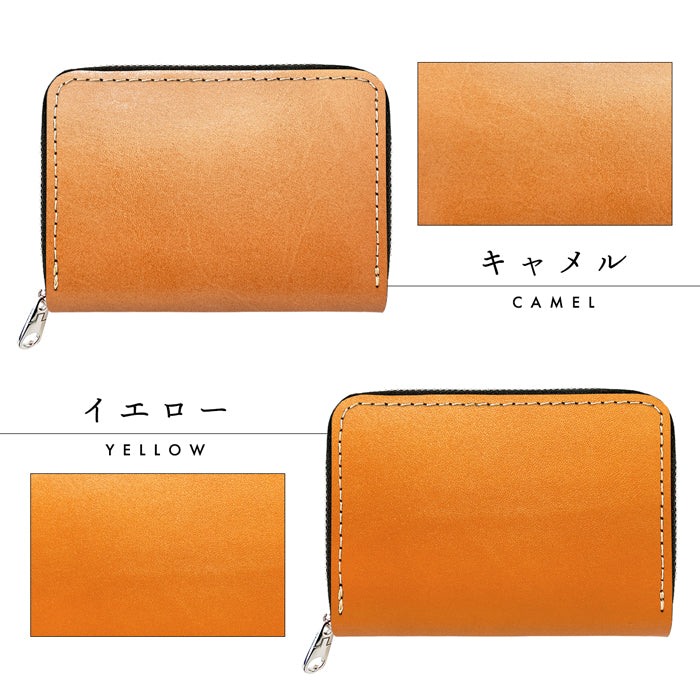 【Leo&Aoi公式ショップ】 栃木レザー こだわり親父 ミニウォレッ財布 ミニ財布 メンズ 本革 牛革 ト コンパクト ラウンドファスナー サイフ さいふ ウォレット 小さい財布 革 レザー カード収納 革財布 ラウンド財布 ミニサイフ 本革ミニ財布 メンズ レディース ハンドメイド 牛ヌメ革