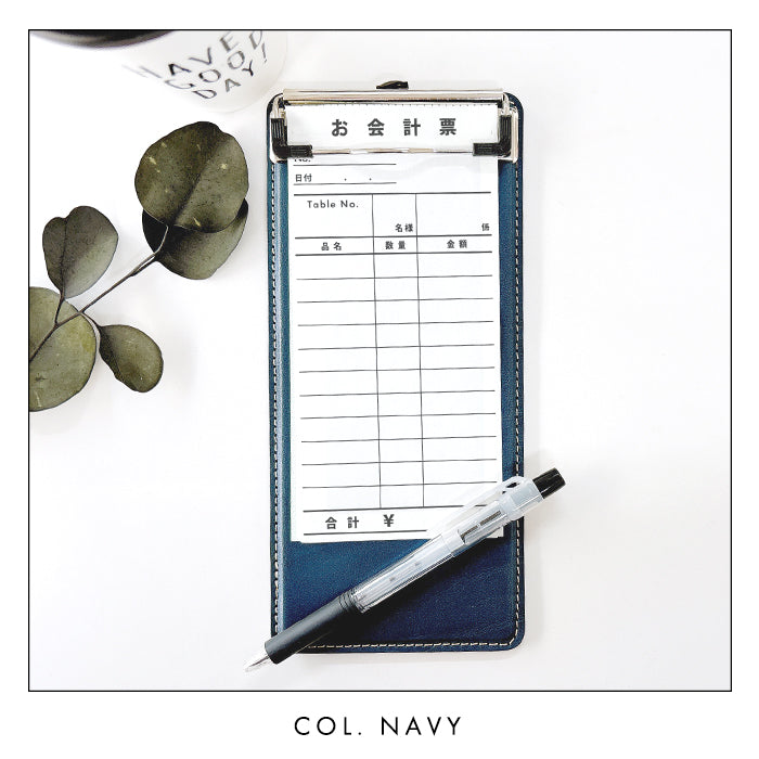 【Leo&Aoi公式ショップ】 栃木レザー 伝票ホルダー こだわり親父の本革 バインダー クリップ 注文票 会計票 整理 牛革 本革 レザー 伝票 ホルダー メンズ レディース ハンドメイド【安心の返品保証付き】