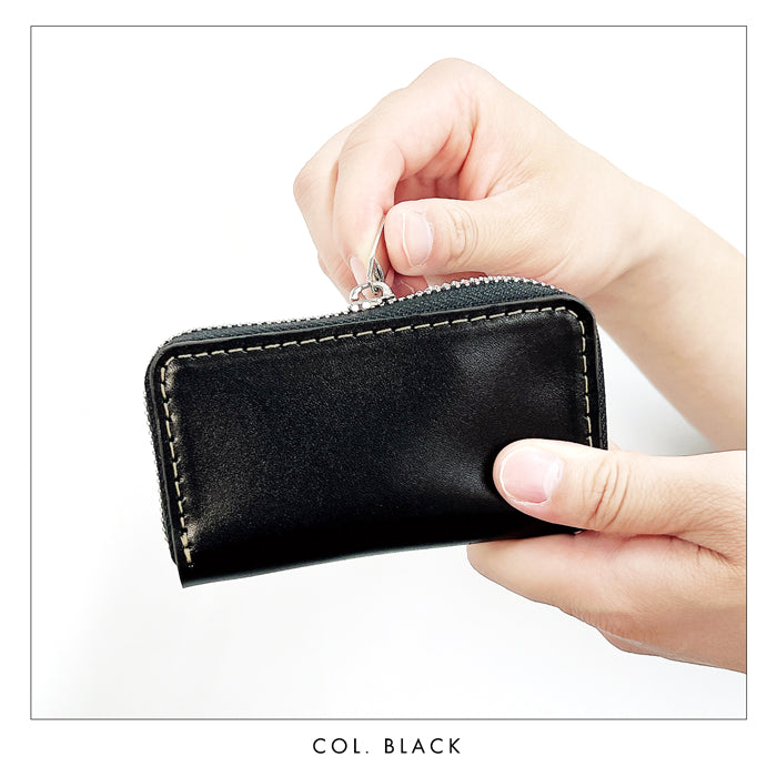 【Leo&Aoi公式ショップ】栃木レザー こだわり親父の本革 ラウンド型キーケース 4連 本革 メンズ レディース スマートキー 牛革 ヌメ革 牛ヌメ革 レザー 鍵入れ 鍵 カギ 収納 スリム コンパクト キーホルダー キーケース 【安心の返品保証付き】