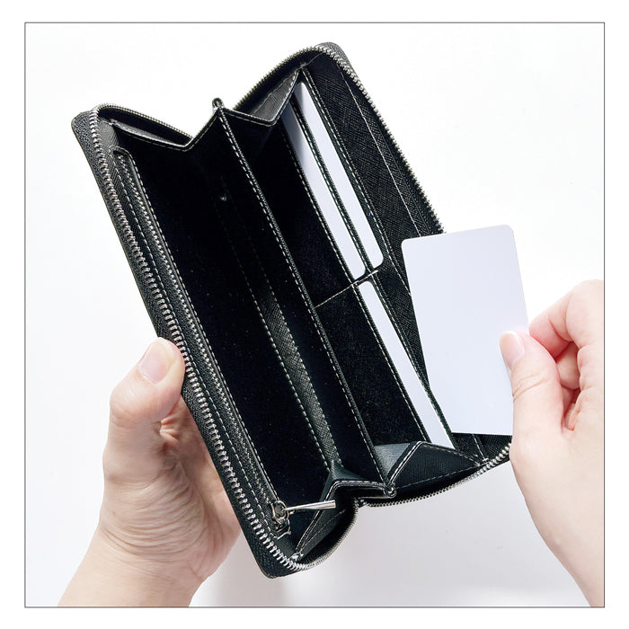 【Leo&Aoi公式ショップ】 栃木レザー こだわり親父の本革 スリム 長財布 レディース メンズ カード収納 財布 さいふ ウォレット ラウンド型財布 【安心の返品保証付き】