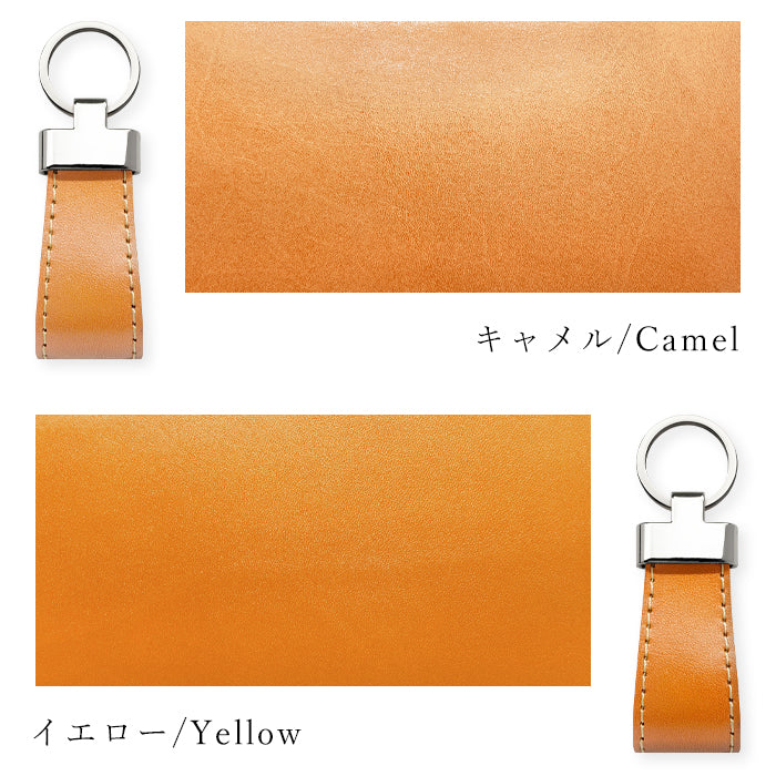 ❇︎イエローキャメル❇︎イニシャルMとバンビちゃんの本革のチャーム