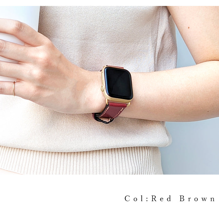 栃木レザー こだわり親父 本革 アップルウォッチ バンド レザー 付け替え 交換 ベルト Apple Watch series 7 SE 6 5 4 3 2 1 applewatch 全シリーズ対応 革 牛革 38mm 40mm 41mm 42mm 44mm 45mm